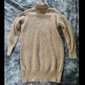 Taupe sweater dress